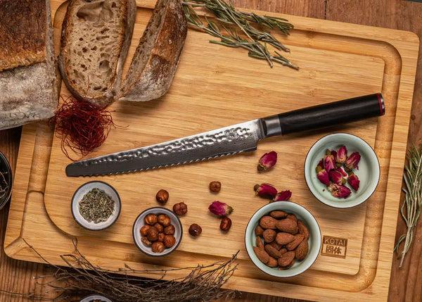 Kotai Serrated Knife 200 Mm - Pakka Damascus Collection