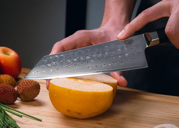 Kotai Starter 3-Piece Knife Set - Bunka Damascus Collection (Sharpening Set)