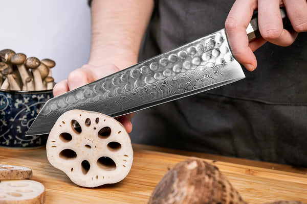 Kotai Starter 3-Piece Knife Set - Bunka Damascus Collection (Honing Steel)