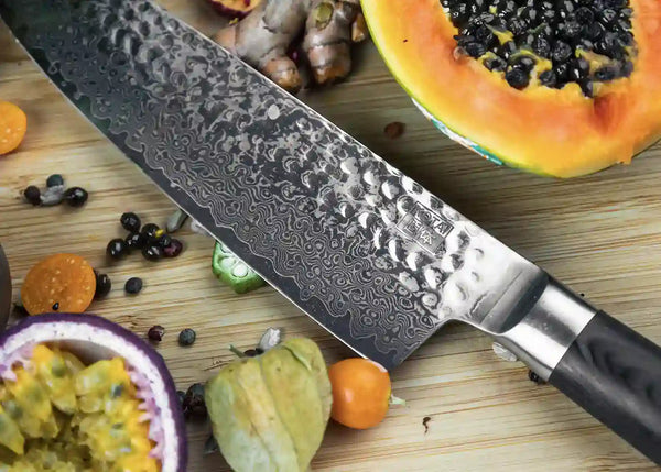 Kotai Starter 3-Piece Knife Set - Pakka Damascus Collection (Sharpening Set)