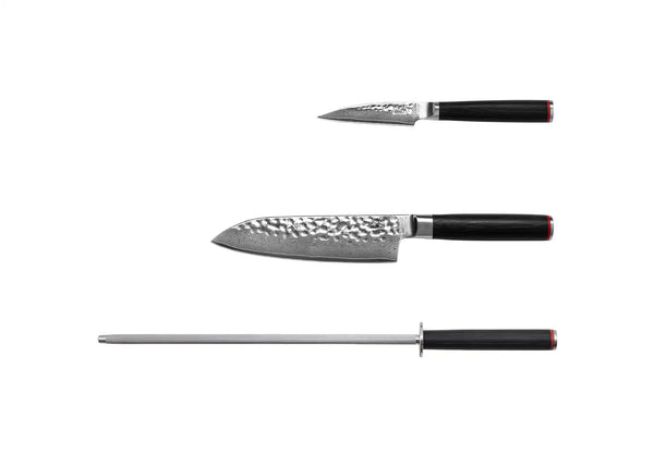 kotai Starter 3-Piece Knife Set - Pakka Damascus Collection
