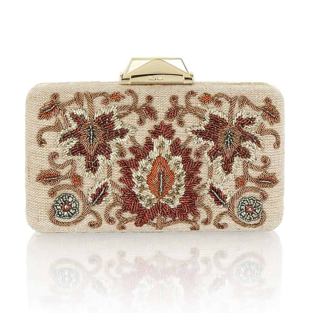 kotur Falling Leaves Bullion Embroidery