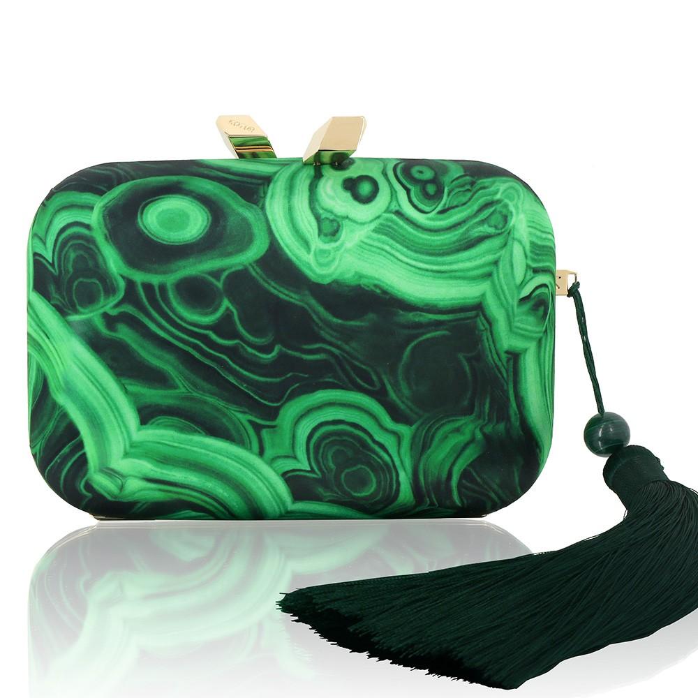 kotur Satin Printed Malachite Framed Morley