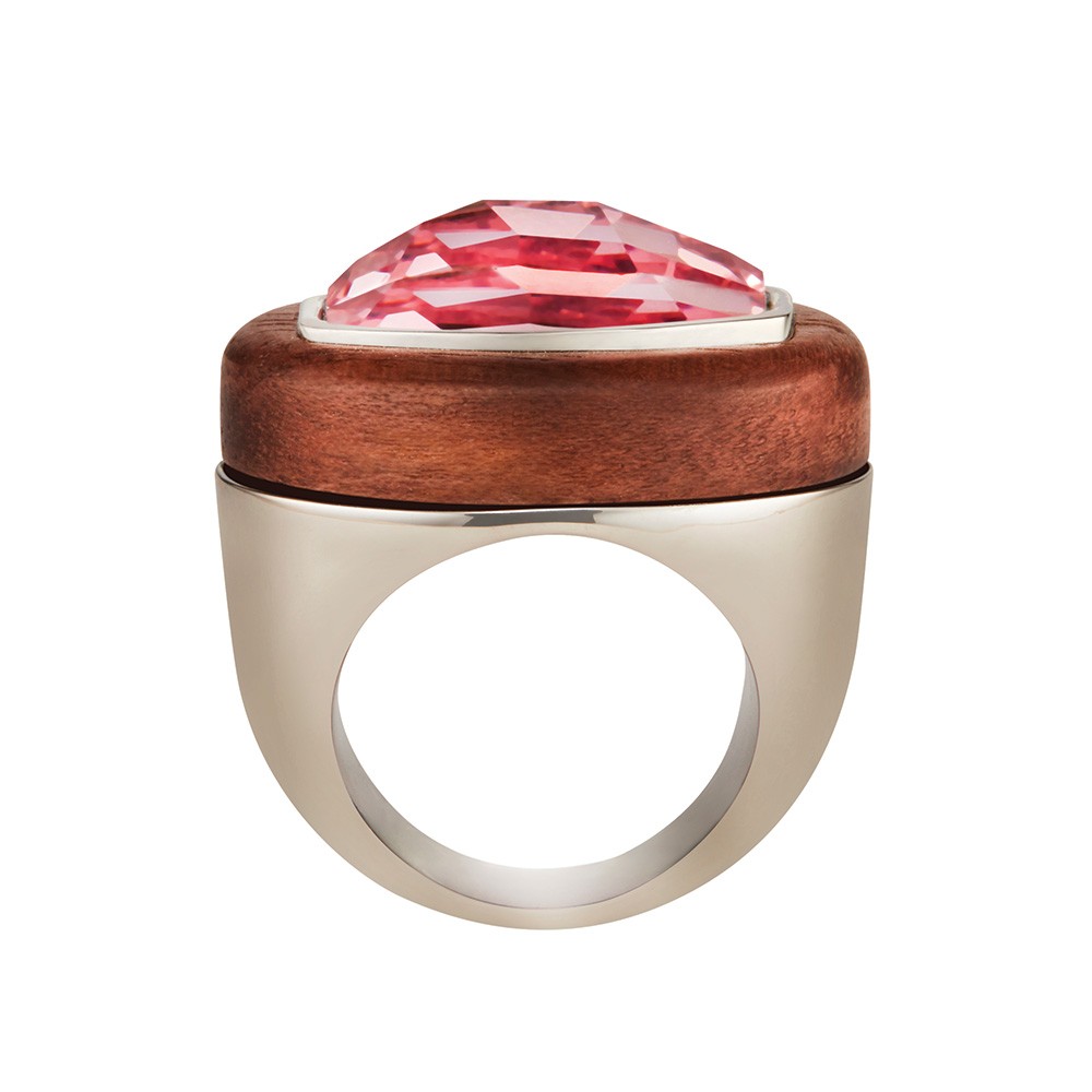 Kotur Wood Crystallized Cocktail Ring - Out Of Stock