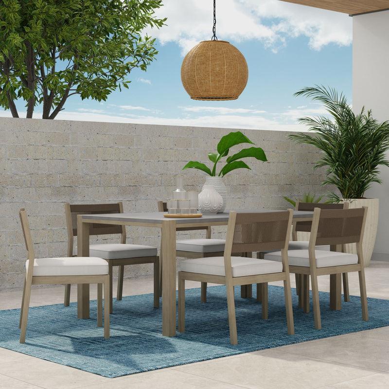 Kouboo All Weather Wicker Outdoor Ball Pendant Lamp Brown