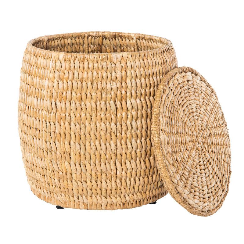 Kouboo Barrel Sea Grass Decortive Storage Stool & Side Table Natural