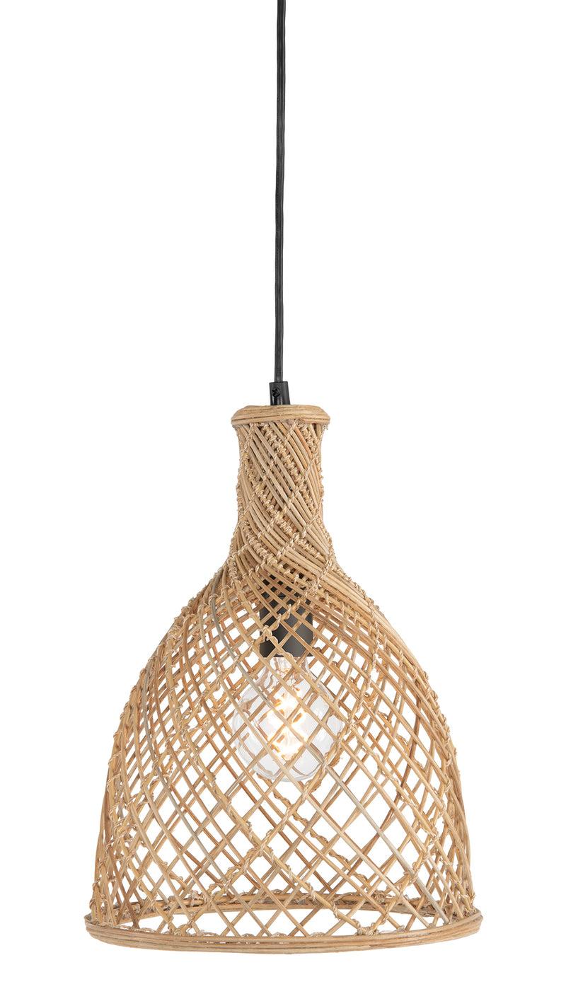 kouboo Bottle Cane Rib Open Weave Pendant Lamp Natural kouboo Bottle Cane Rib Open Weave Pendant Lamp Natural