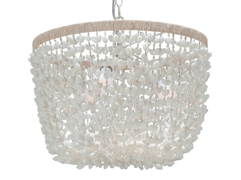 kouboo Inverted Pendant Lamp in Bubble Seashell White