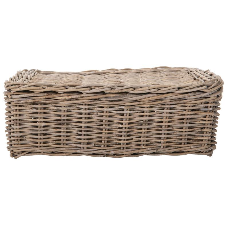 Kouboo Kobo Rattan Rectangular Lidded Storage And Underbed Basket Organizer Box 3 Sizes
