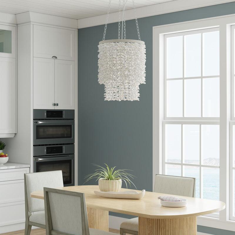 Kouboo Drum Clamrose Seashell Pendant Lamp