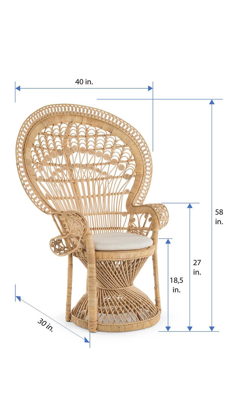 Kouboo Grand Peacock Chair In Rattan
