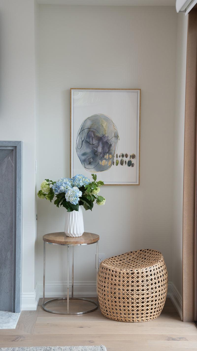 Kouboo Jao Rattan Cane Stool Natural Color