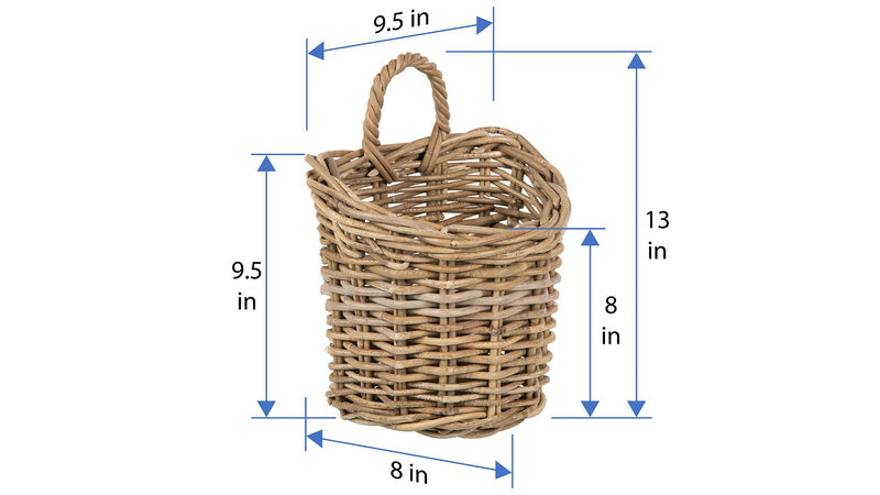 Kouboo Kobo Rattan Wall Basket Small