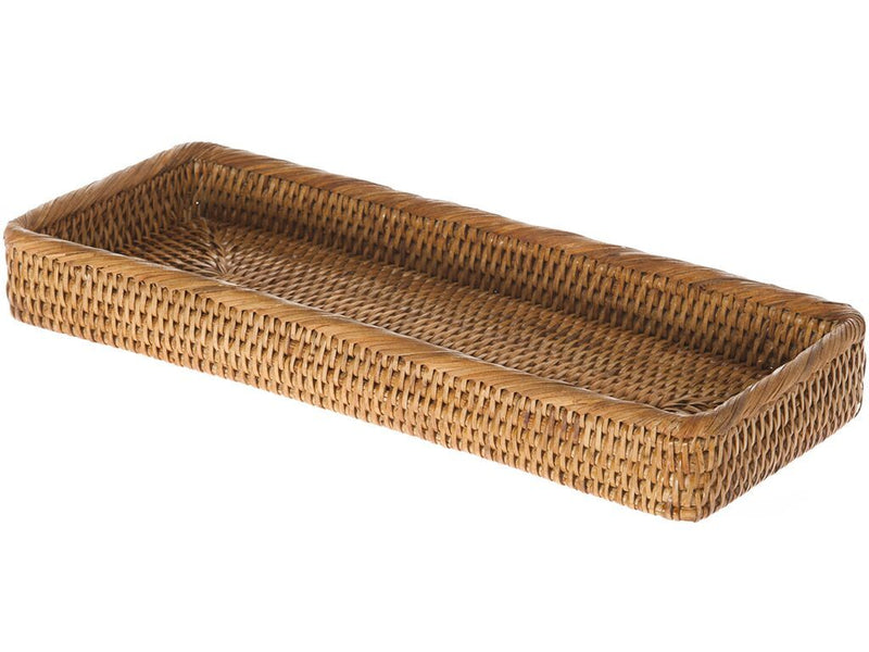 kouboo La Jolla Elongated Rattan Vanity Tray
