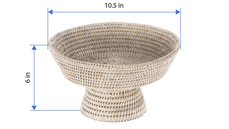 Kouboo La Jolla Pedestal Rattan Fruit Bowl