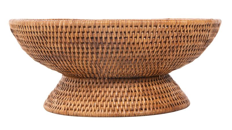 Kouboo La Jolla Pedestal Rattan Fruit Bowl Large