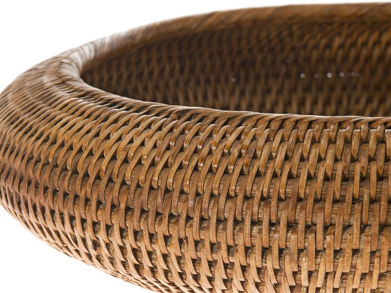 Kouboo La Jolla Rattan Fruit Bowl Honey Brown