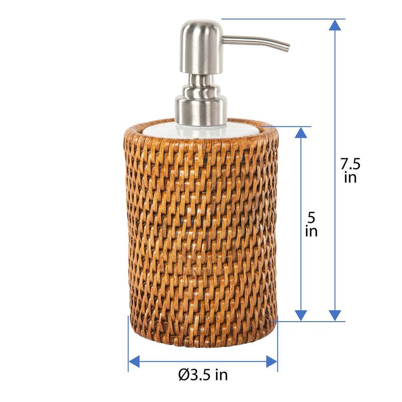 Kouboo La Jolla Rattan Liquid Soap Dispenser