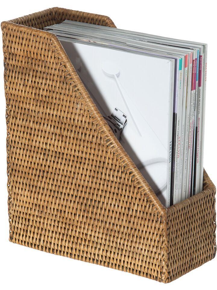 Kouboo La Jolla Rattan Magazine File