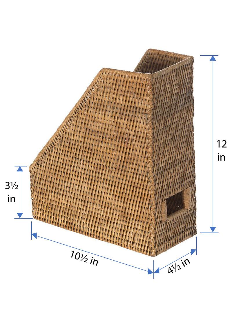 Kouboo La Jolla Rattan Magazine File
