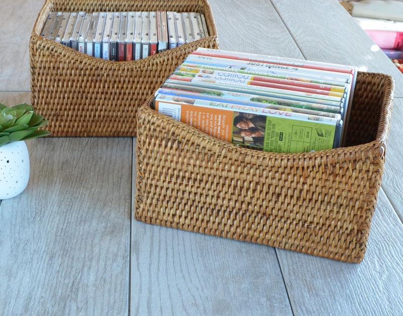 Kouboo La Jolla Rattan Organizing & Shelf Basket
