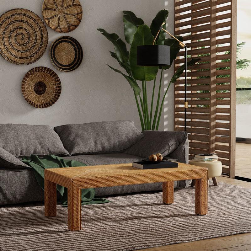Kouboo La Jolla Rattan Rectangular Coffee Table