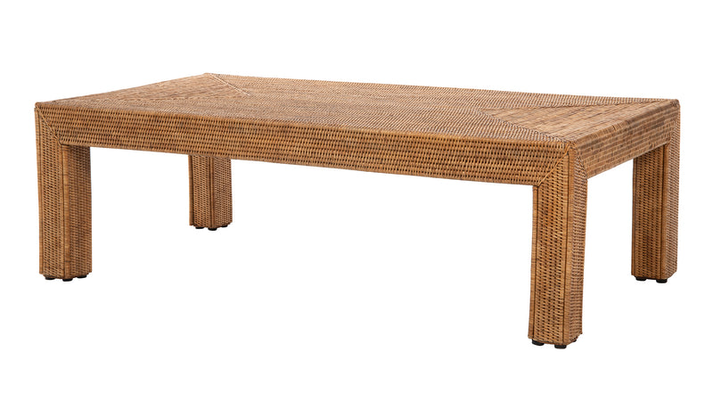 kouboo La Jolla Rattan Rectangular Coffee Table