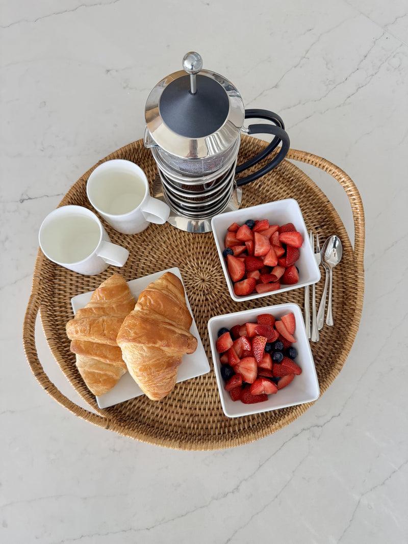Kouboo La Jolla Rattan Round Serving Tray