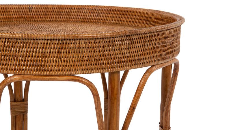 Kouboo La Jolla Rattan Round Side Table