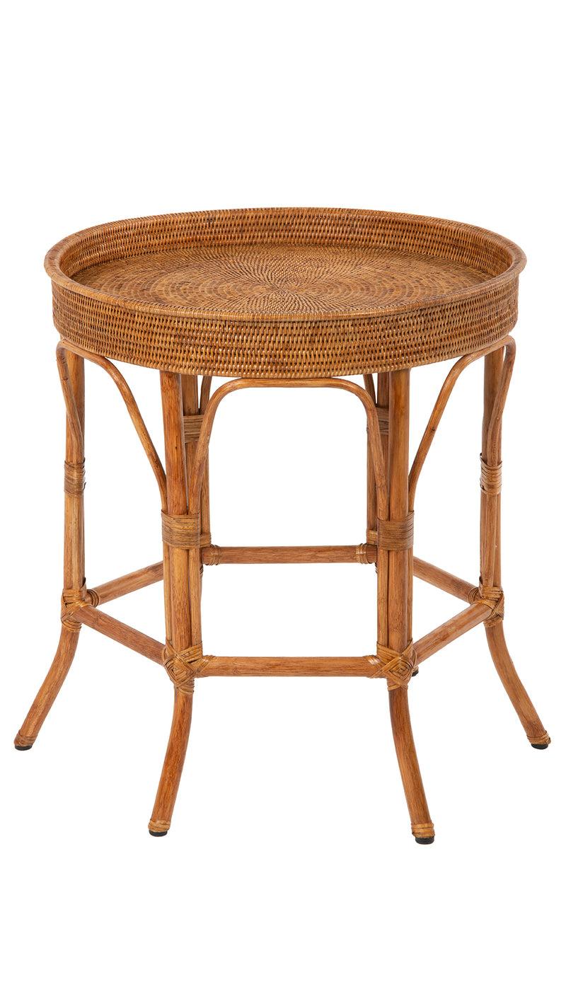 kouboo La Jolla Rattan Round Side Table