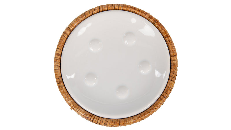 Kouboo La Jolla Rattan Round Soap Dish