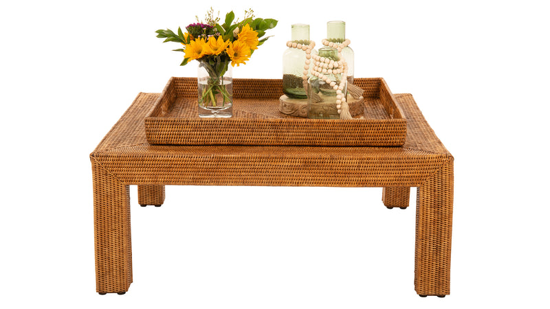 Kouboo La Jolla Rattan Square Coffee Table
