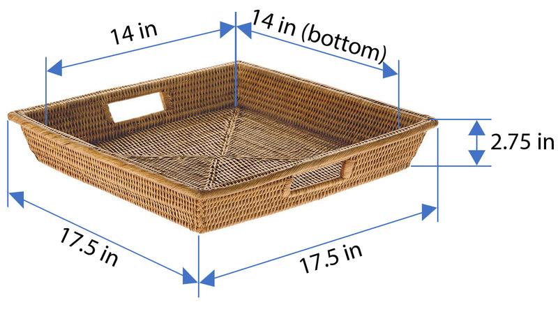 Kouboo La Jolla Rattan Square Serving Tray