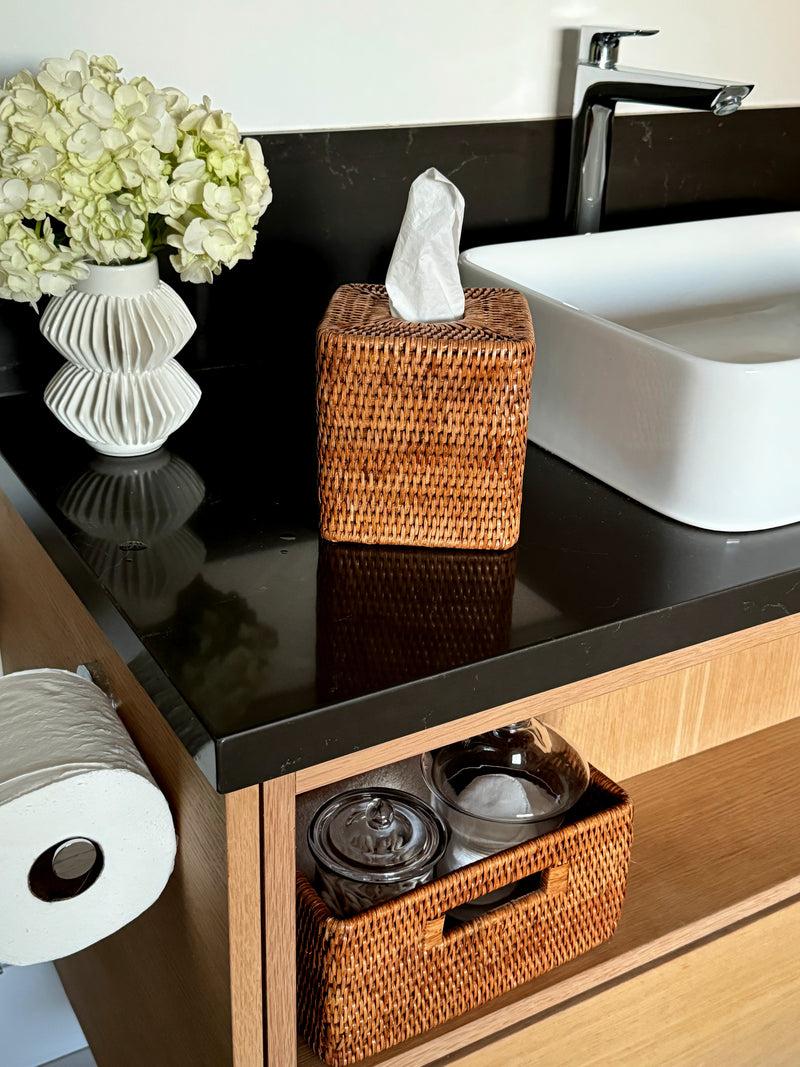 Kouboo La Jolla Rattan Square Tissue Box Cover