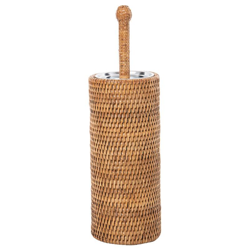 kouboo La Jolla Rattan Toilet Brush with Stand