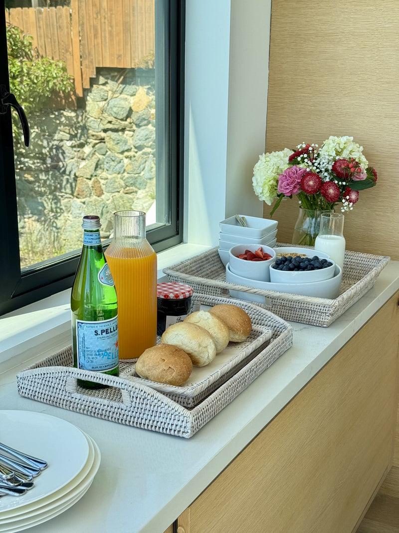 Kouboo La Jolla Rectangular Rattan Serving Tray
