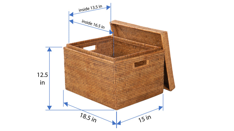 Kouboo La Jolla Rectangular Rattan Storage Box