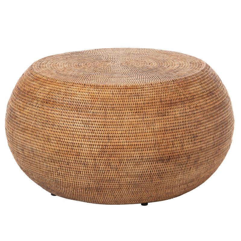 kouboo La Jolla Round Rattan Coffee Table