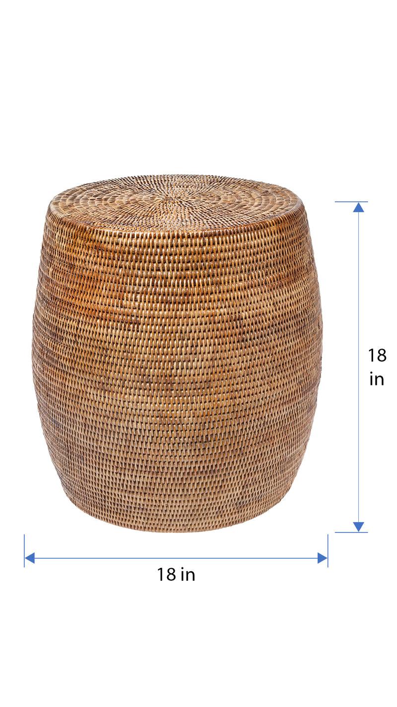 Kouboo La Jolla Round Rattan Stool And Side Table
