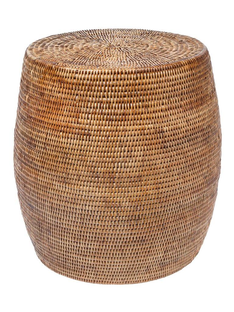 kouboo La Jolla Round Rattan Stool and Side Table