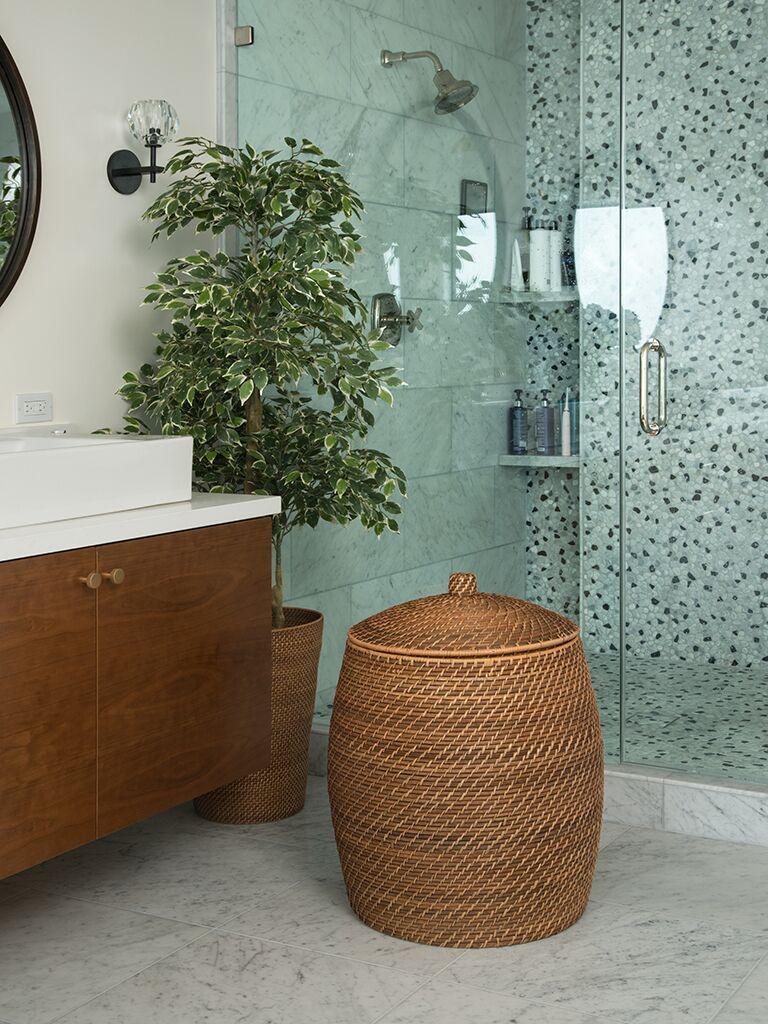 Kouboo Laguna Rattan Beehive Hamper With Liner