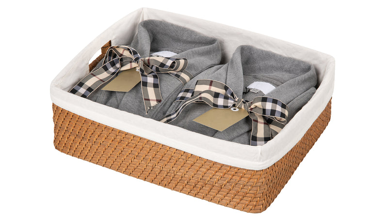 Kouboo Laguna Rattan Shelf Basket With Liner