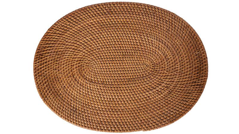 Kouboo Loma Oval Rattan Placemat Set Of 2 Pieces
