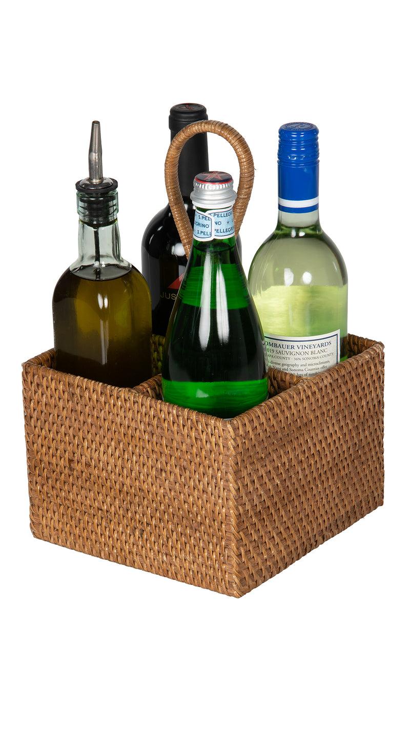 Kouboo Loma Rattan Bottle Caddy