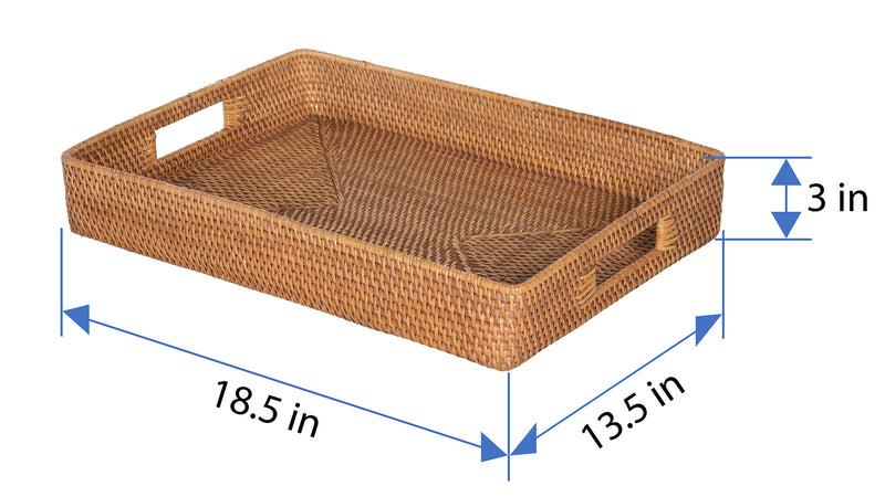 Kouboo Loma Rectangular Rattan Serving Tray