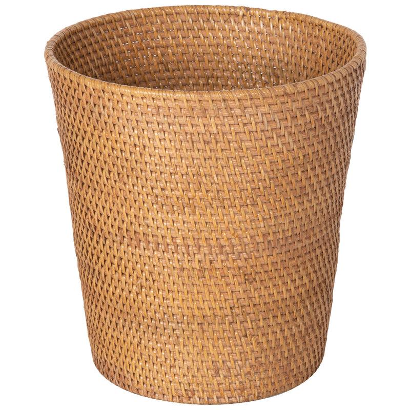 kouboo Loma Round Rattan Paper Waste Basket