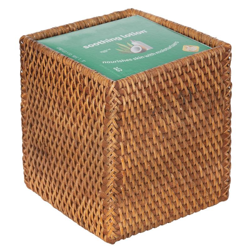 Kouboo Loma Square Rattan Tissue Box Cover