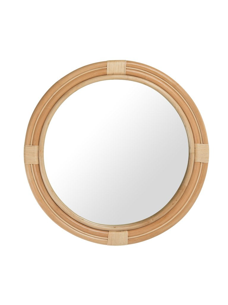 kouboo Nautical Decorative Wall Mirror in Rattan