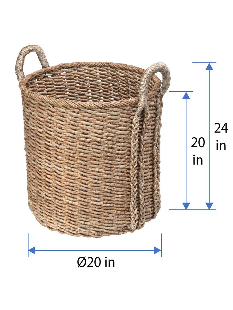 Kouboo Oversized Round Seagrass Basket