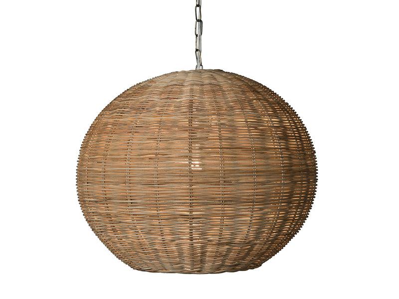 Kouboo Panay Wicker Ball Pendant Lamp Natural